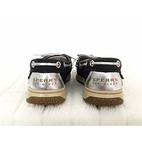 SPERRY Top-sider ANGELFISH Black Eyelets Boat Shoe - Picture 5 of 8